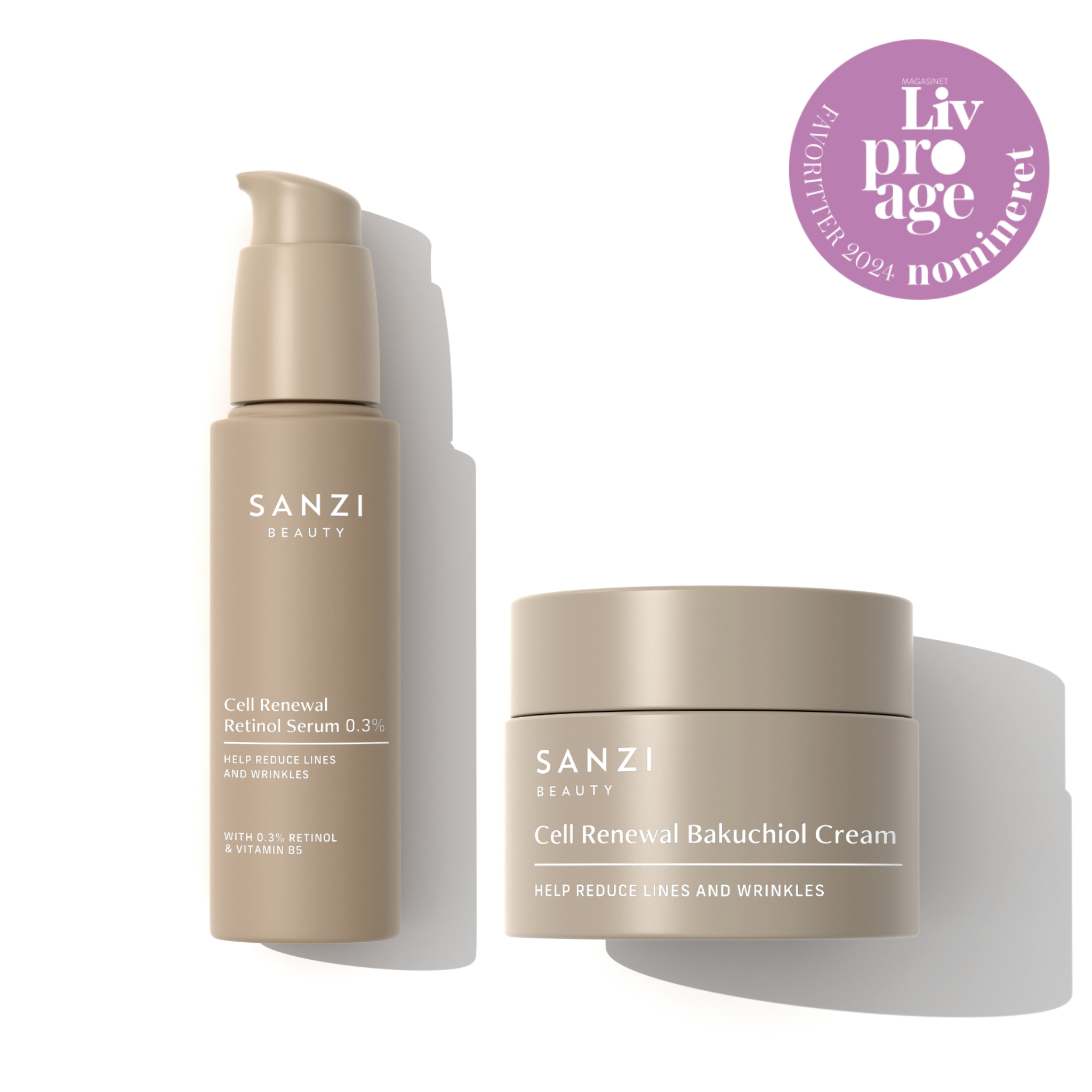 PACKAGE: RETINOL SERUM 0.5% + BAKUCHIOL CREAM