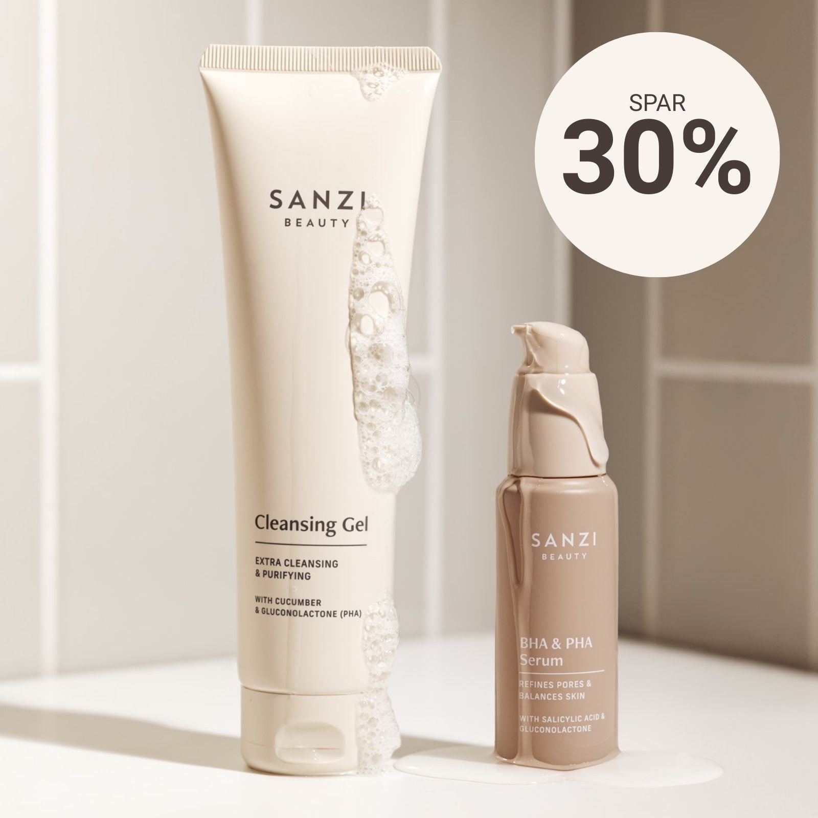 PAKKE: CLEANSING GEL + BHA/PHA SERUM
