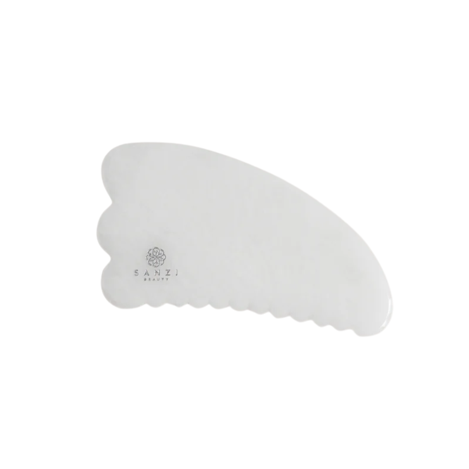 GUA SHA SCULPT (white jade) - TIDLIGERE DESIGN