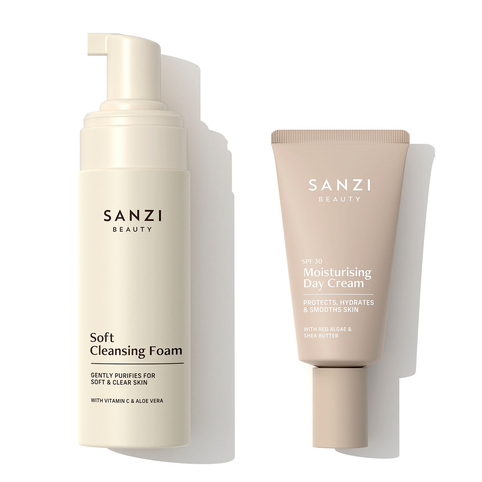 FARS DAG PAKKE: SOFT CLEANSING FOAM & MOISTURISING DAY CREAM SPF 30