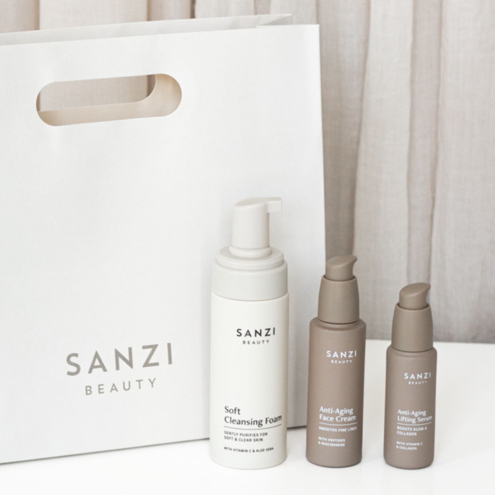 FARS DAG PAKKE: CLEANSE + ANTI-AGING SERUM + ANTI-AGING FACE CREAM